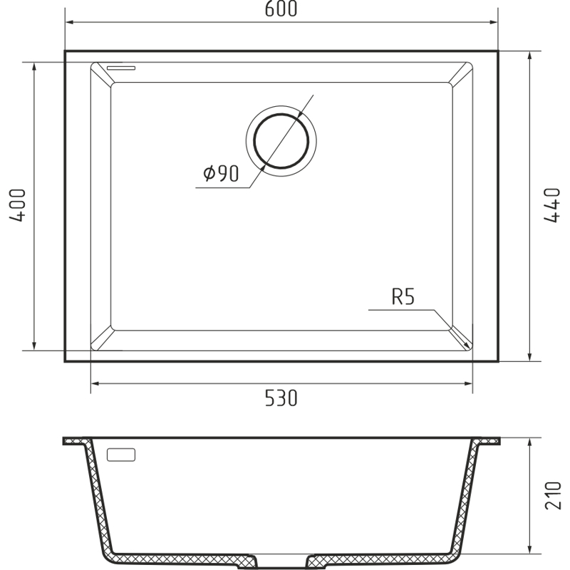 Rivelato SR-6053 Grigio puro