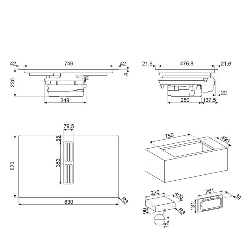 SMEG HOBD682D2