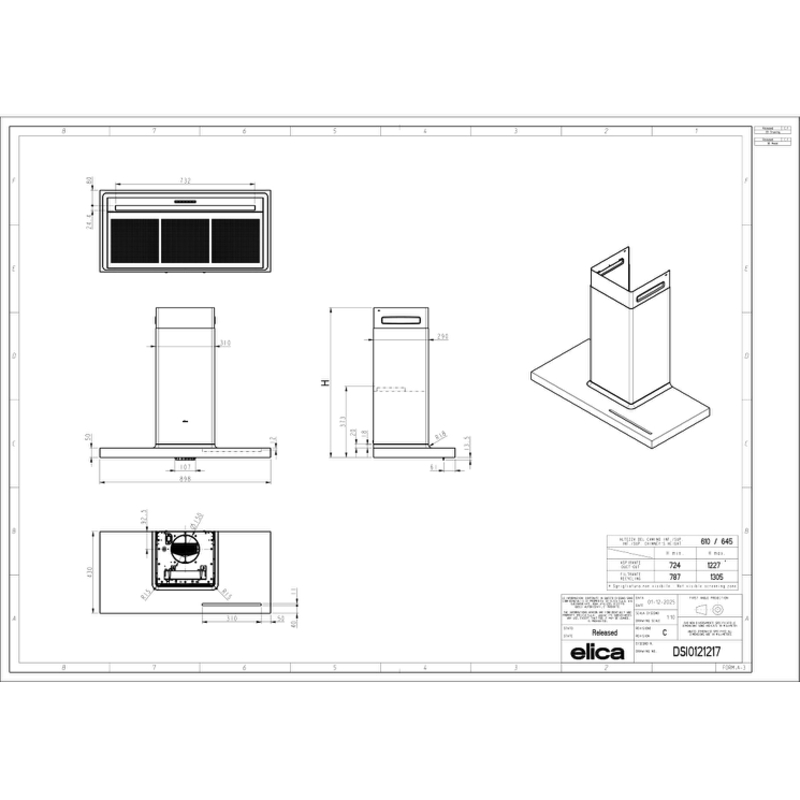 Elica BIO WH/A 90 ROVERE-PRF0147266A