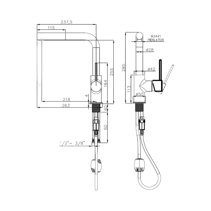 Rivelato 9022208 antracite cromo