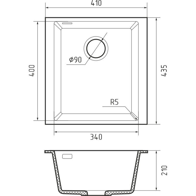 Rivelato SR-4134 Grigio puro