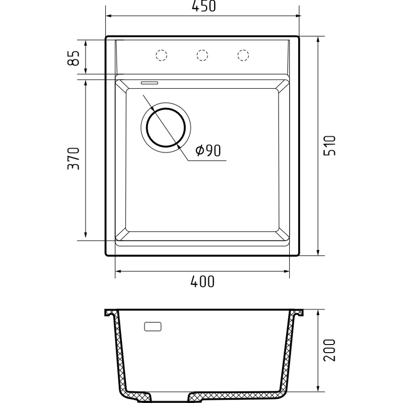 Rivelato TR-455-L antracite