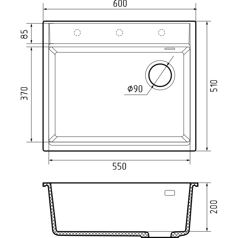 Rivelato TR-605-R antracite