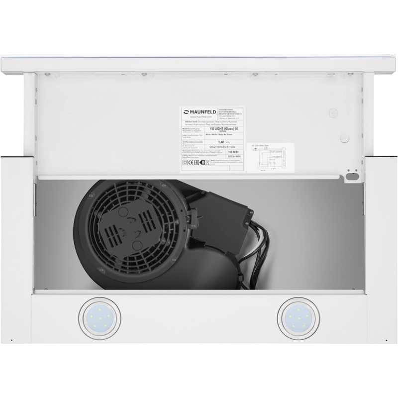 Maunfeld VS LIGHT 60 WHITE GLASS W