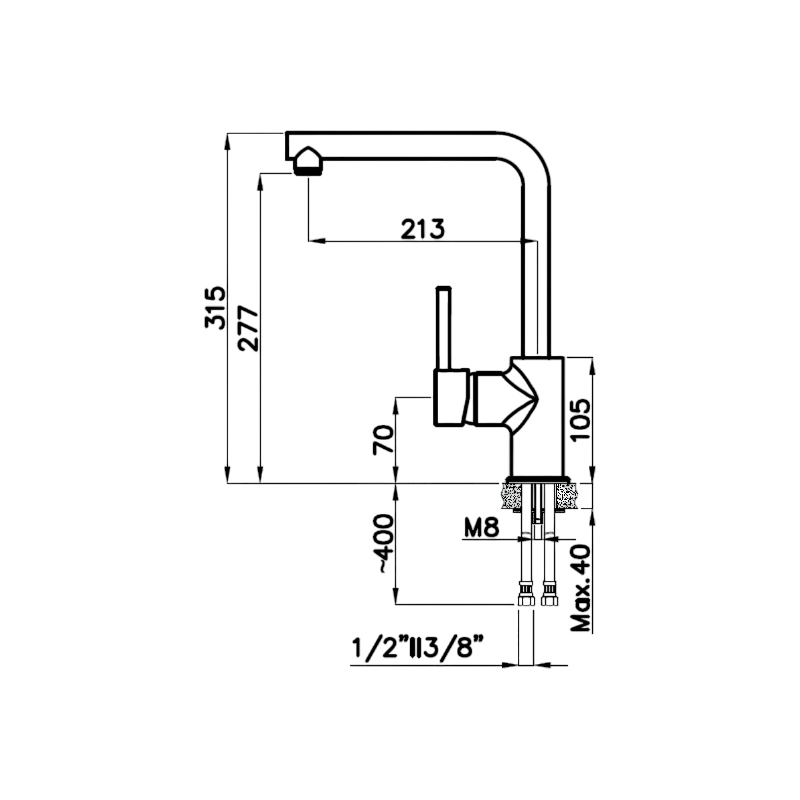 Rivelato 9021608 antracite cromo