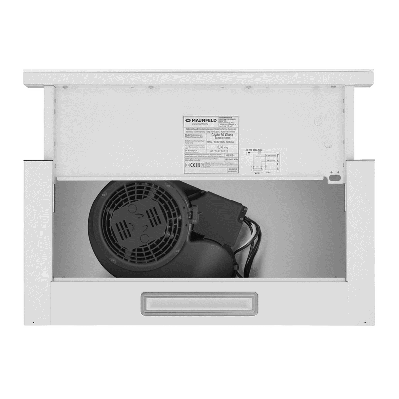 Maunfeld Clyde 60 Glass White