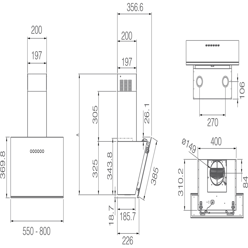 Elica JUST DRY BL/A/55-PRF0193729