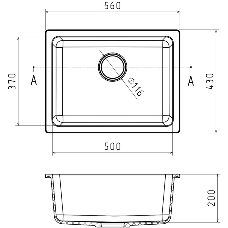 Rivelato BK-50 antracite