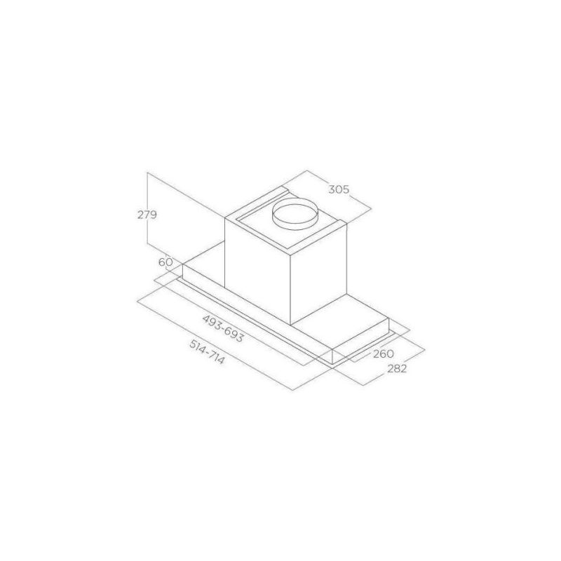 Elica HIDDEN 2.0 BL MAT/A/52-PRF0197740
