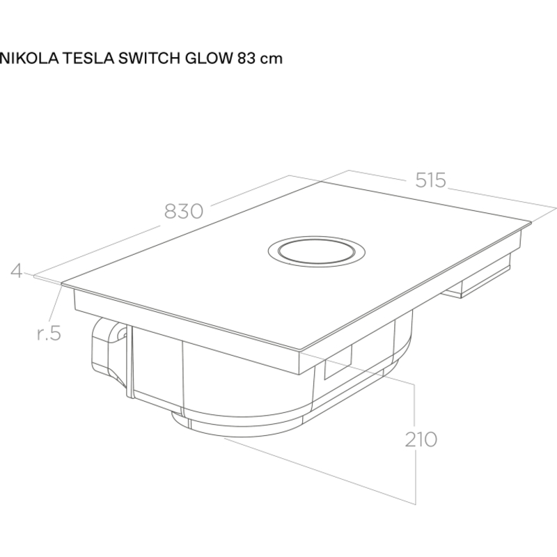 Elica NIKOLATESLA SWITCH GLOW EVO BL/A/83-PRF0196335