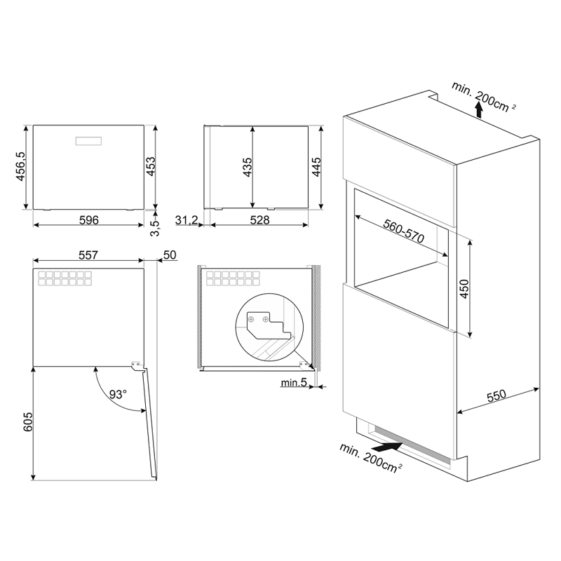 SMEG CVI620NRE