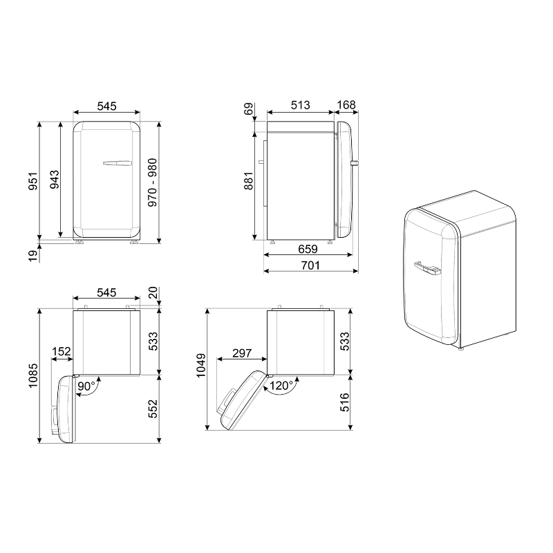 SMEG FAB10LOR6