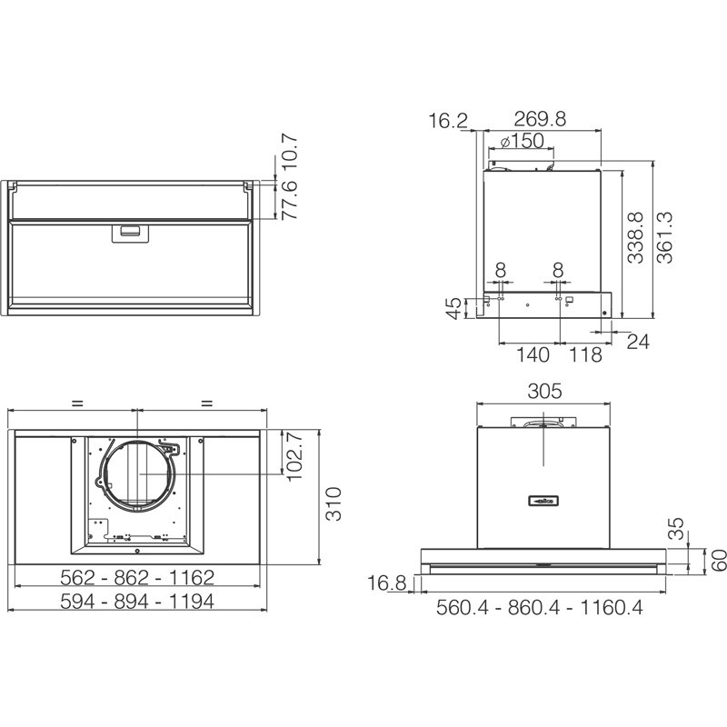 Elica BOXIN ADVANCE @ IX/A/120-PRF0182703A
